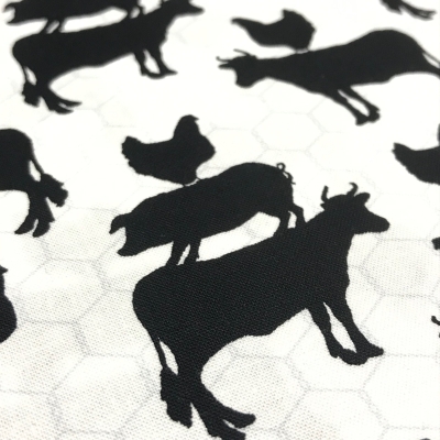 Baumwolle | Country fresh | weiß schwarz